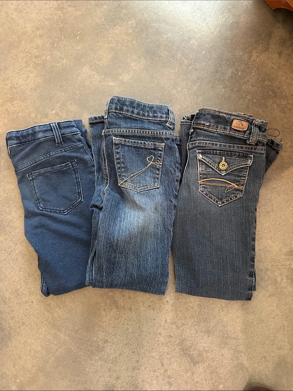 LOT of 3 Sz 8 jeans.  Children’s Place, Jordache, Cat & Jack. Little girls jeans
